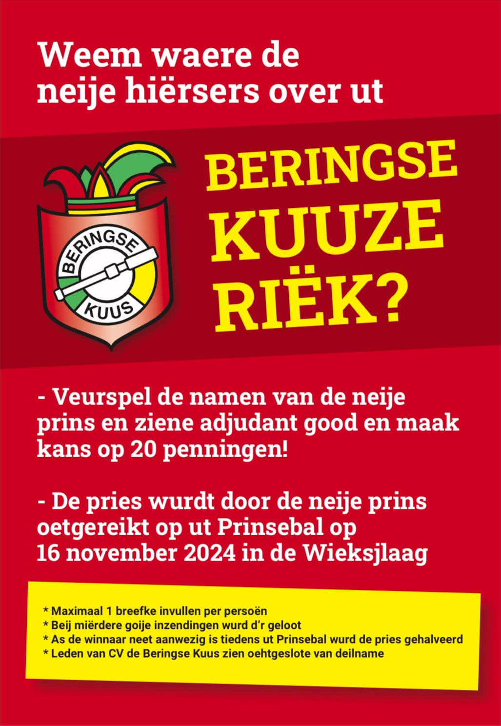 Prins uitkomen