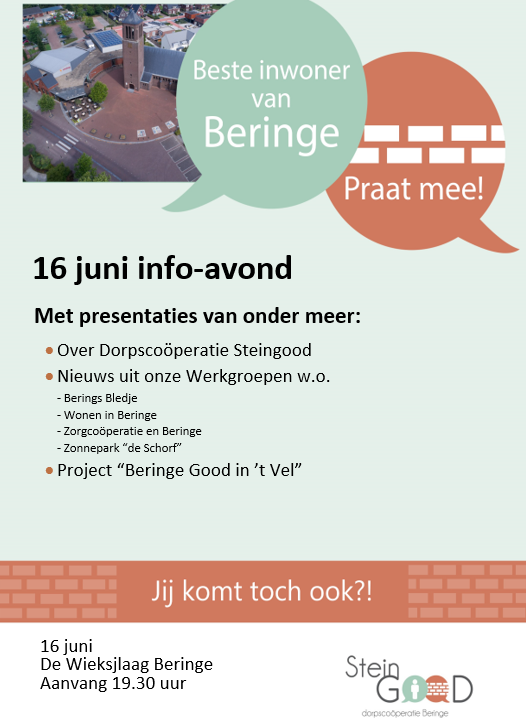 Jaarvergadering Dorpscoöperatie Steingood Beringe